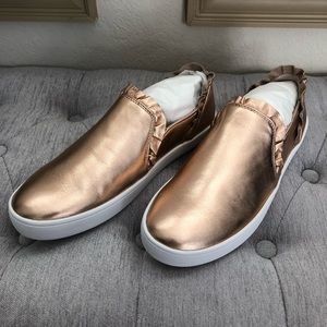 kate spade lilly sneakers rose gold